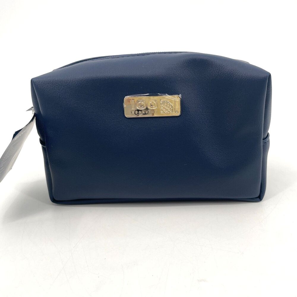 United Airlines 100 Years Polaris Amenity Travel Kit Blue 2026 Top Zip NEW Seal